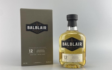 Balblair 12YO Highland Single Malt Scotch Whisky - 46% ABV,...