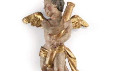 A Baroque Angel with Column