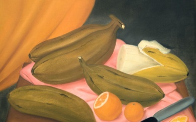 Botero Fernando - Still life with bananas (1981)