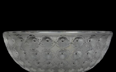 Bowl Signed Lalique France, Nemours Pattern
