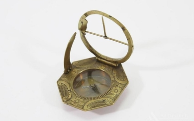 Brass Equinoctial Compass Sundial