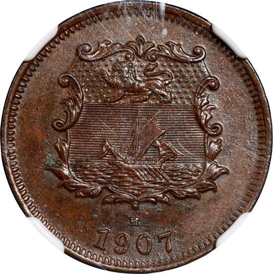 British North Borneo, 1/2 cent, 1907-H