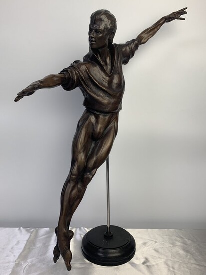 Bronze Sculpture "Male Dancer" by Mike Long 2/5