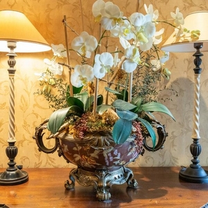 Bronze & Porcelain Decorative Urn