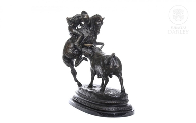 Bronze sculpture "Picador on horseback", 20th century