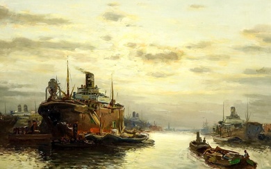 C. Terlouw, havengezicht Dordrecht