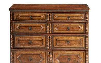 CHARLES II OAK CHEST OF DRAWERS 17TH CENTURY