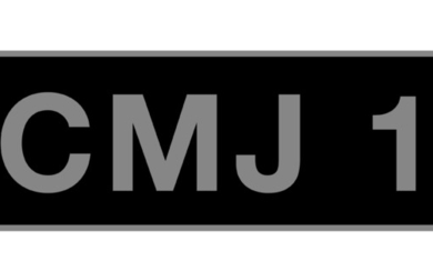 'CMJ 1' - UK vehicle registration number