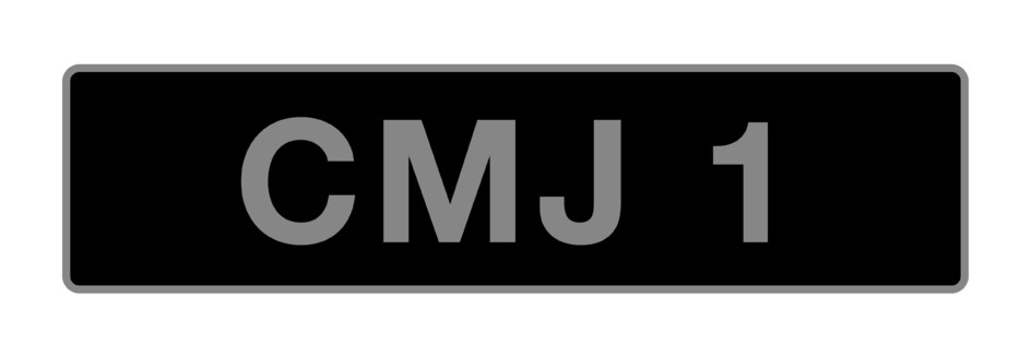 'CMJ 1' - UK vehicle registration number