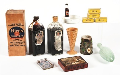 COLLECTION OF ASSORTED HIRES ROOT BEER ADVERTISING ITEMS