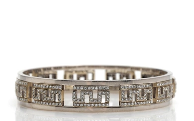 Carat Design Diamond bracelet set with numerous brilliant-cut diamonds totalling app. 4.20...