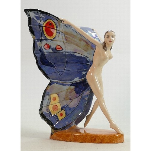 Carlton Ware limited edition figure Butterfly Girl: With cer...