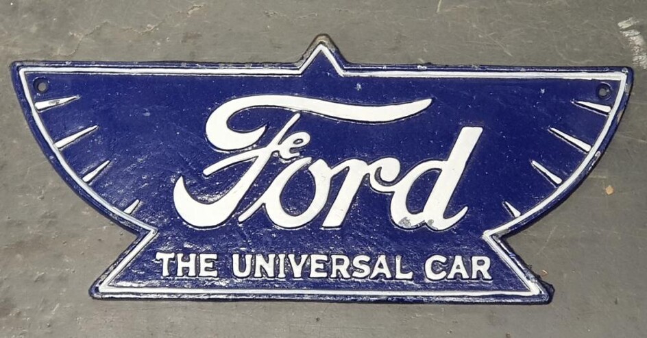 Cast Iron Reproduction Ford Sign