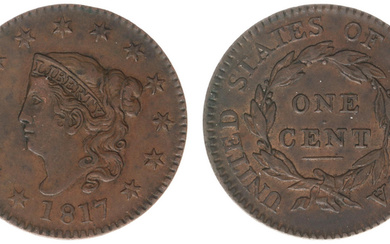 Cent 1817 - Coronet Head (KM45) - Obv: Liberty head...