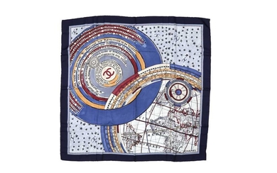 Chanel Astrological Silk Print Scarf
