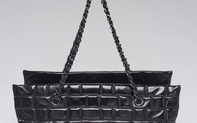 Chanel Black Quilted Vinyl Large