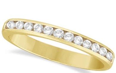 Channel-Set Diamond Ring Band in 14k Yellow Gold 0.33ctw