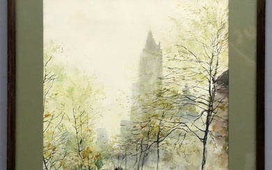 Chen Chi Central Park Watercolor