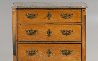 Chest of drawers Late Gustavian, 17/19th century.