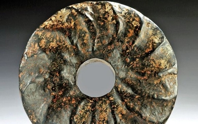 Chinese Hongshan Neolithic Stone Bi Disc