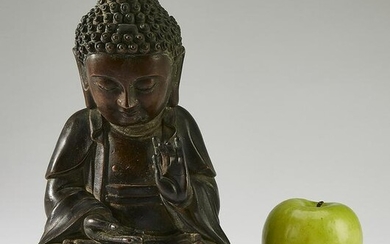 Chinese Ming style bronze Buddha