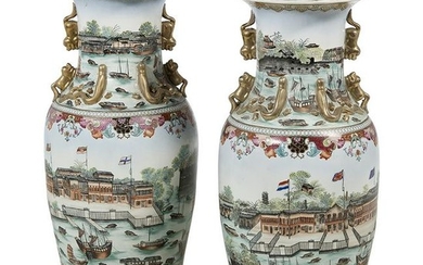 Chinese Porcelain Vases Converted to Tables