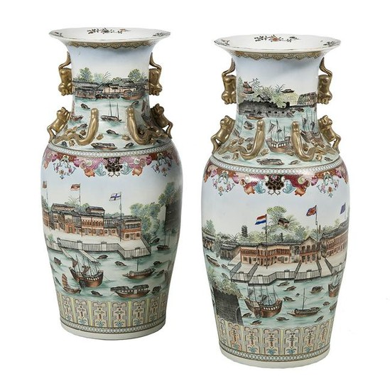 Chinese Porcelain Vases Converted to Tables