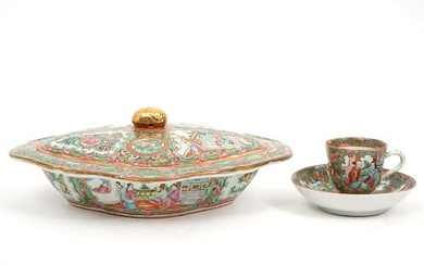 Chinese Rose Medallion 3 Pc Group