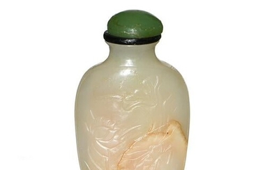 Chinese White Jade Snuff Bottle, 18th Century