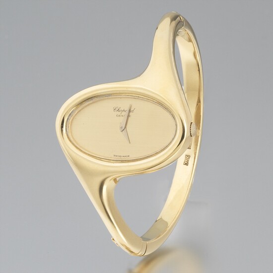Chopard 18k Ladies' Bypass Bangle Style Bracelet Watch