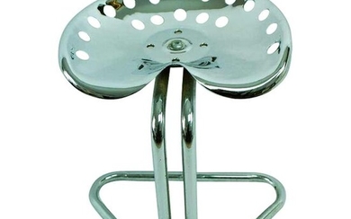 Chrome Tractor Seat Stool Chair