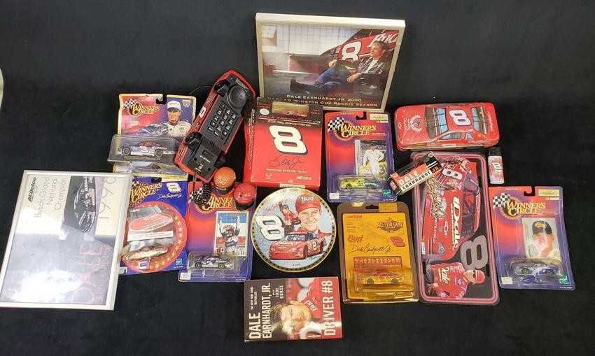 Collection of 18 Dale Earnhardt Jr Memorabilia Items