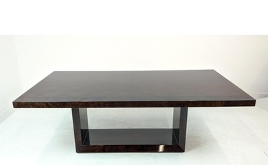 DINING TABLE, by Artedi, lacquered wood with extending leave...