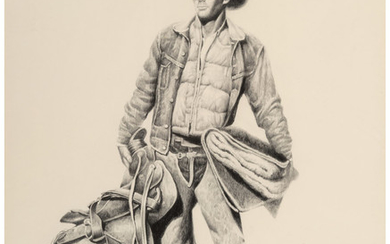 David DeMatteo (20th Century), Cowboy with Saddle