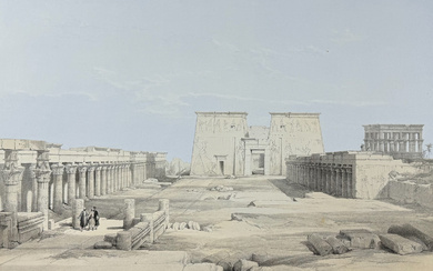 David Roberts - Grand Approach to the Temple of Philae,...