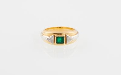 Diamant Smaragd Ring