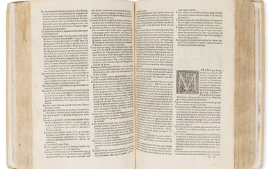 Dictionary.- Calepinus (Ambrosius) Calepinus. Ad librum. Mos est putidus & novus repertus, [Reggio Emilia], [Dionysius Bertochus], 1502.