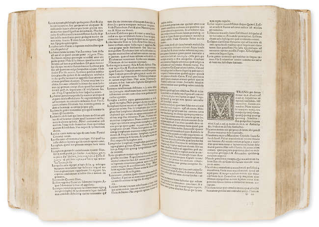 Dictionary.- Calepinus (Ambrosius) Calepinus. Ad librum. Mos est putidus & novus repertus, [Reggio Emilia], [Dionysius Bertochus], 1502.