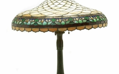 Duffner and Kimberley Water Lily Table Lamp with a