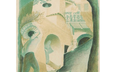 EILEEN MAYO (1906-1994) Roquebrune lithograph, ed. 23/25 40 x 28cm
