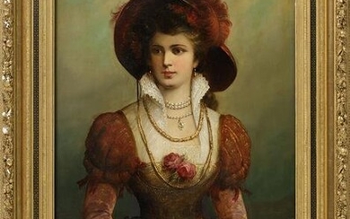 EM SAMARCO (Italy, 2nd half 19th century / .) "Lady in