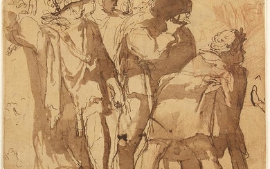 EMILIAN SCHOOL, 17th CENTURY - Study of four male