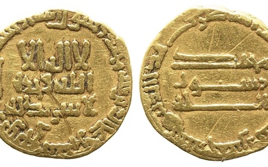 EMPIRE ARABE. Abbassides. Al Hadi (169-170 H / 785-786 J.-C.). Dinar. Au (18 mm -...
