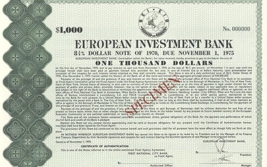 EUROPEAN INVESTMENT BANK