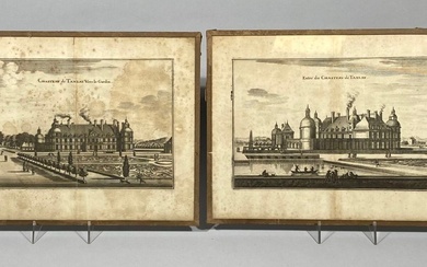 École de la fin du XVIIe siècle - Israël Silvestre (1621-1691), Vue perspective du château...