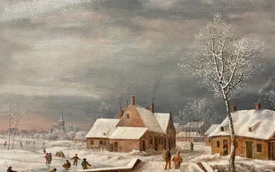 École hollandaise du début du XIXe siècle, suiveur de Paulus Constantijn La Fargue (La Haye...