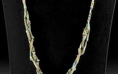 Egyptian Faience Earring and Necklace Set