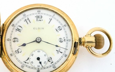 Elgin B W Raymond Fancy Dial Pocket Watch