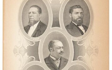 Engraving of first African-American Congressmen