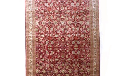 Extremely Fine Persian Silk Tabriz Rug